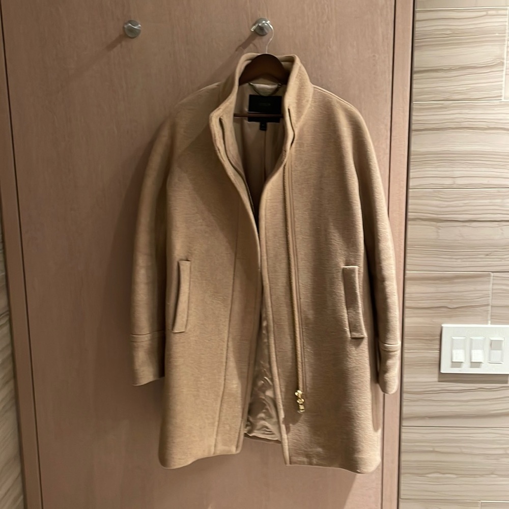 J Crew Cocoon Coat in Camel size 4 tall